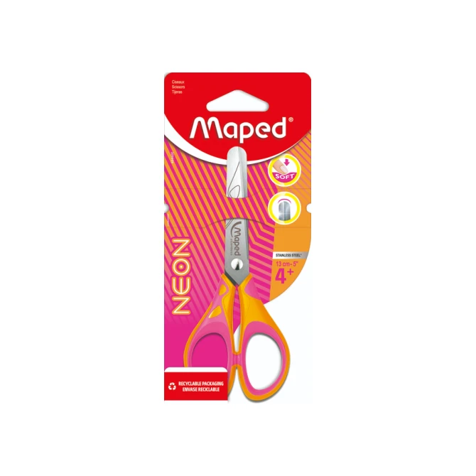 Kinderschaar Maped Neon 13cm assorti
