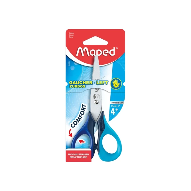 Kinderschaar Maped Sensoft 13cm links assorti