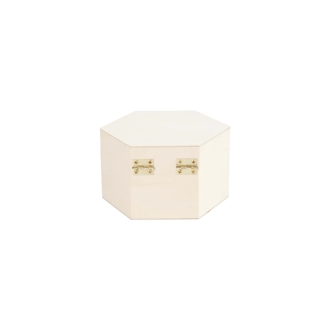 Kistje Creativ Company zeshoek 12x7cm triplex