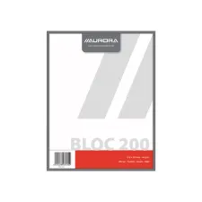 Kladblok Aurora 210x270mm blanco 200 vel 45gr Kladblok Aurora 210x270mm blanco 200 vel 45gr