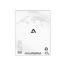 Kladblok Aurora 210x270mm ruit 5x5mm 200 vel 45gr Kladblok Aurora 210x270mm ruit 5x5mm 200 vel 45gr