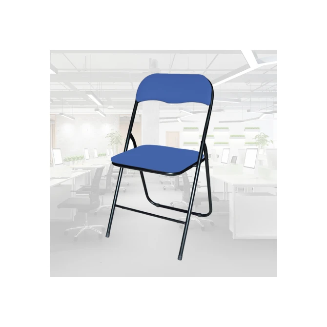 Klapstoel BRASQ FC100 blauw-zwart            