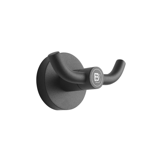 Kledinghaak Blacksatino 2 haaks zwart 332120