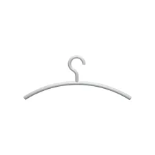 Kledinghanger MAUL acryl 460X190mm wit 5 stuks