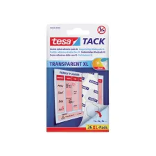Kleefpads tesa® TACK dubbelzijdig transparant XL 36 stuks