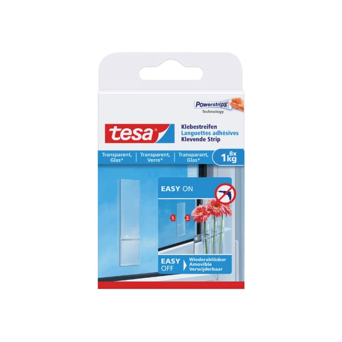 Kleefstrips tesa® dubbelzijdig transparant 1kg 8 stuks 8 stuks