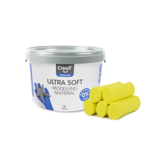 Klei Creall Play-it Ultra Soft helder geel 1100 gram