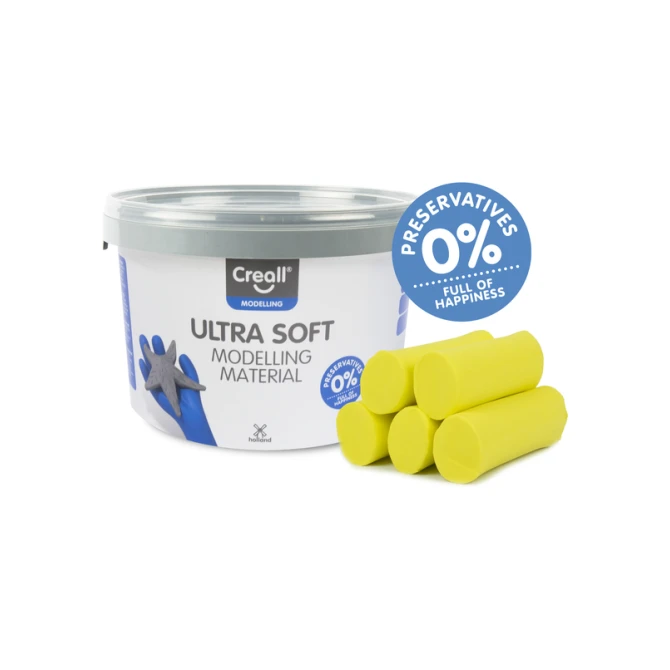 Klei Creall Play-it Ultra Soft helder geel 1100 gram