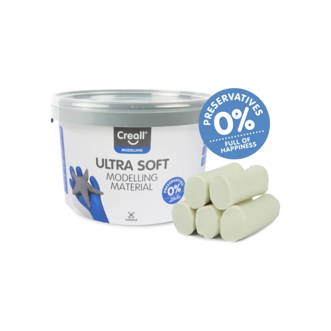 Klei Creall Play-it Ultra Soft helder wit 1100 gram
