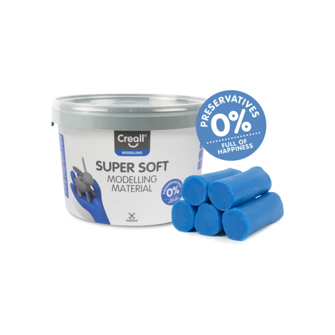 Klei Creall supersoft blauw 1750gram