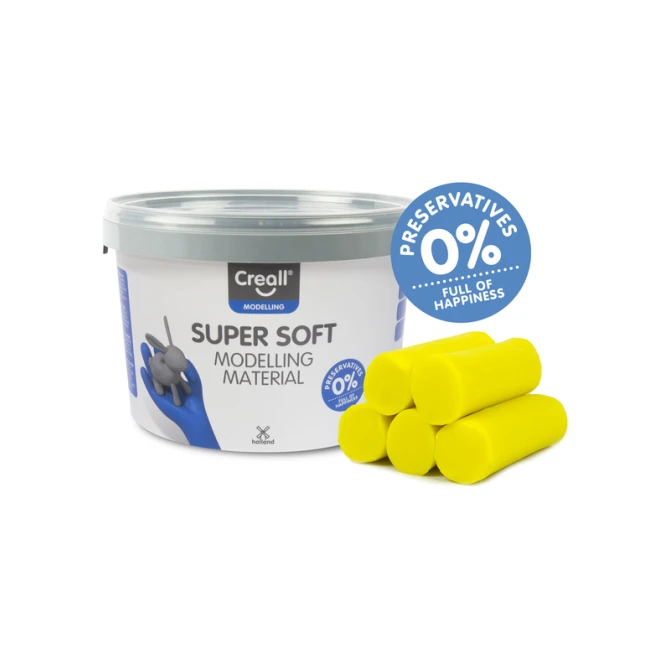 Klei Creall supersoft geel 1750gram