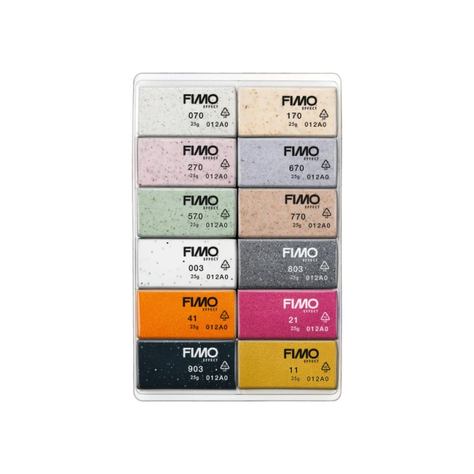 Klei Fimo effect colour pak à 12 Boho kleuren