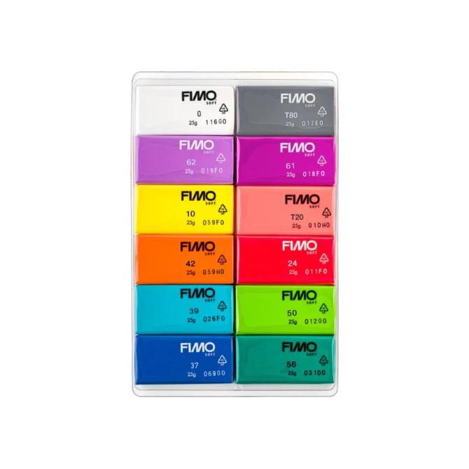 Klei Fimo soft colour pak à 12 briljante kleuren