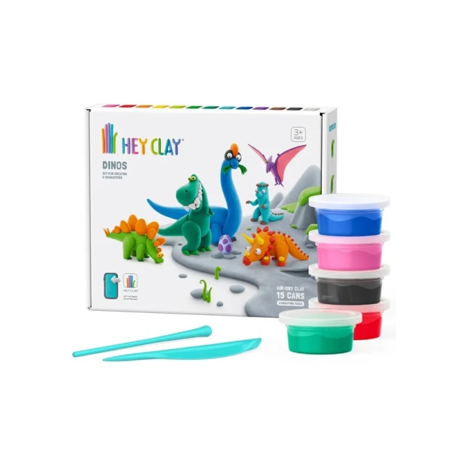 Klei Hey Clay dinos set à 15 delen