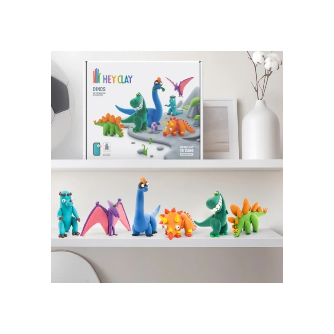 Klei Hey Clay dinos set à 15 delen