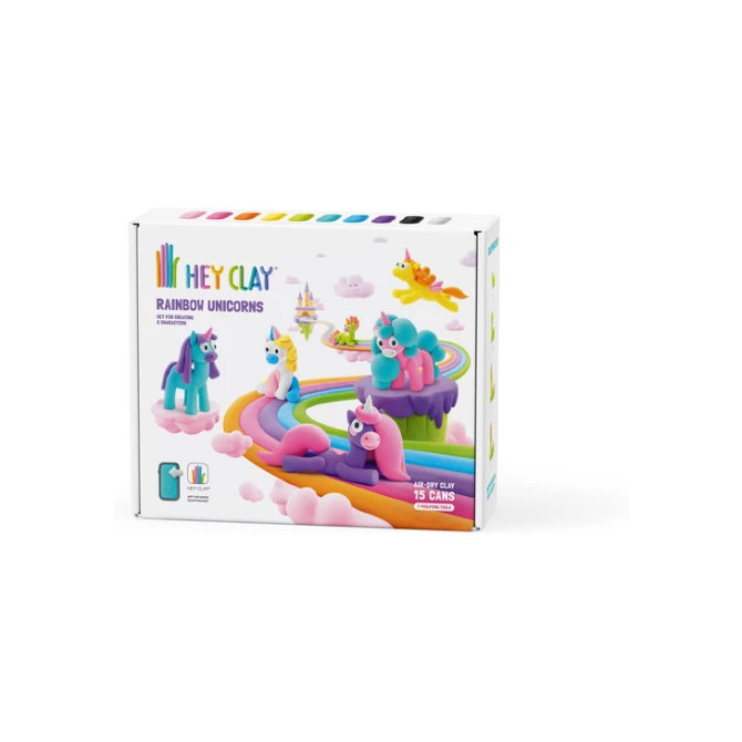 Klei Hey Clay eenhoorn set à 15 delen