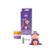 Klei Hey Clay koe set à 3 delen