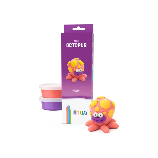 Klei Hey Clay Octopus 3 potjes