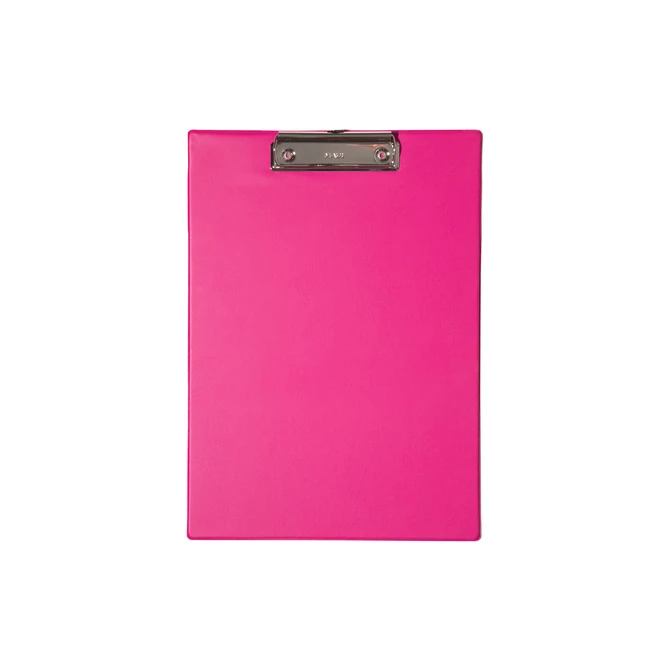 Klembord MAUL A4 staand PVC neon roze