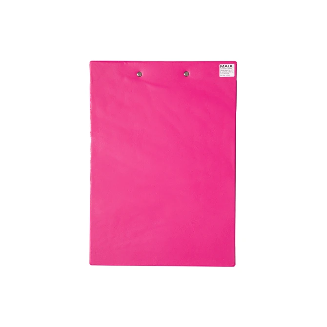 Klembord MAUL A4 staand PVC neon roze