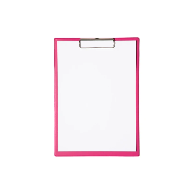 Klembord MAUL A4 staand PVC neon roze