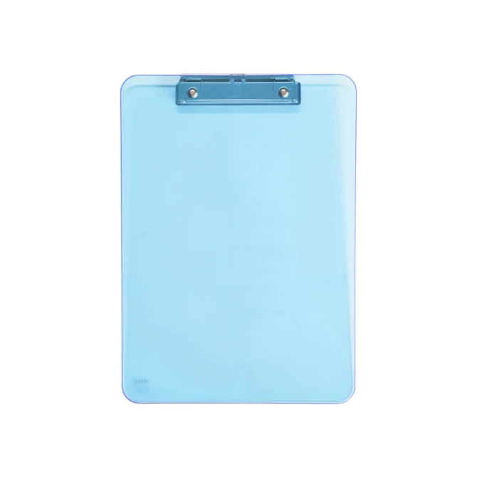 Klembord MAUL A4 staand transparant PS neon blauw