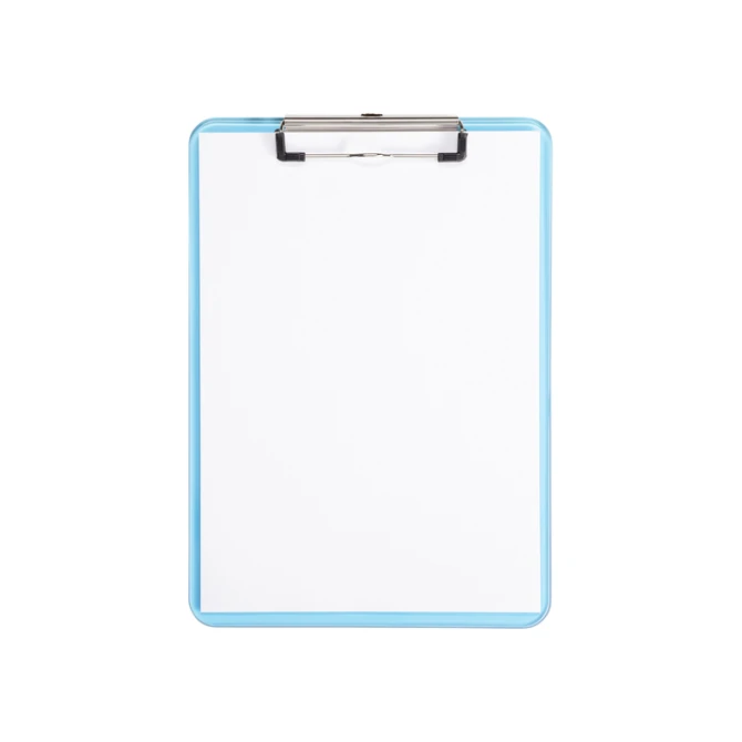 Klembord MAUL A4 staand transparant PS neon blauw