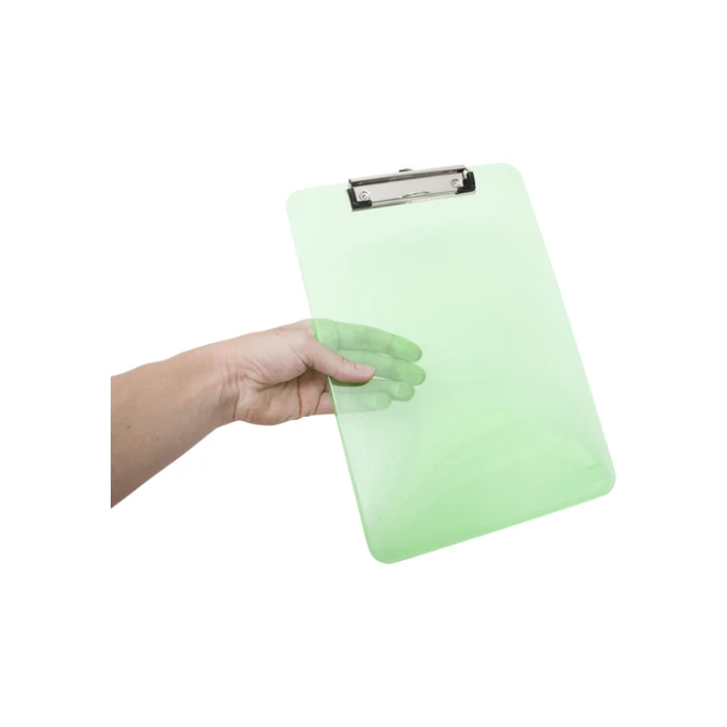 Klembord MAUL A4 staand transparant PS neon groen