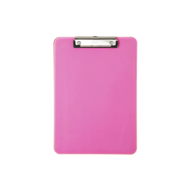 Klembord MAUL A4 staand transparant PS neon roze
