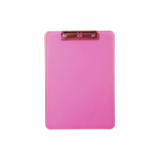 Klembord MAUL A4 staand transparant PS neon roze