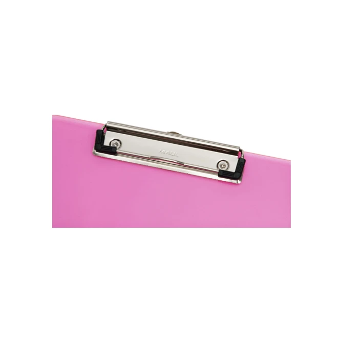 Klembord MAUL A4 staand transparant PS neon roze