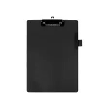 Klembord Quantore A4 staand PVC zwart met 100mm klem + penlus