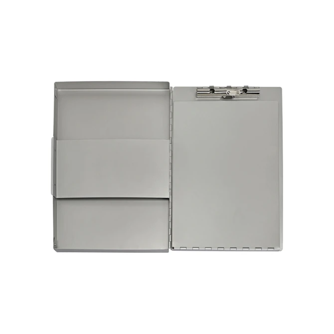 Klembordkoffer MAUL Assist A4 staand zijopening aluminium