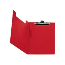 Klembordmap Bantex met klem en penlus rood