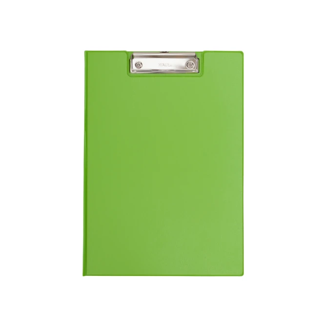 Klembordmap MAUL A4 staand met penlus PVC neon groen