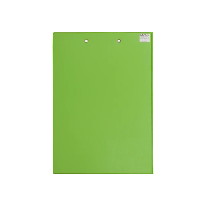 Klembordmap MAUL A4 staand met penlus PVC neon groen