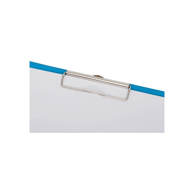 Klembordmap MAUL A4 staand met penlus PVC neon lichtblauw