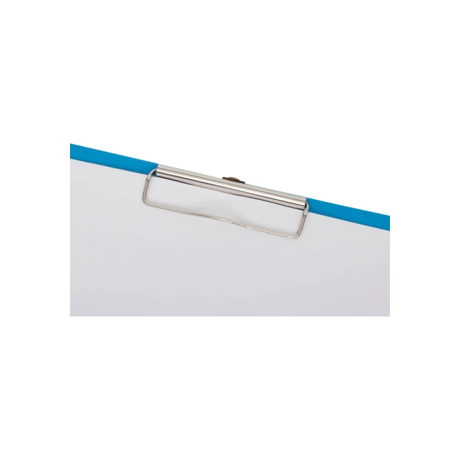 Klembordmap MAUL A4 staand met penlus PVC neon lichtblauw