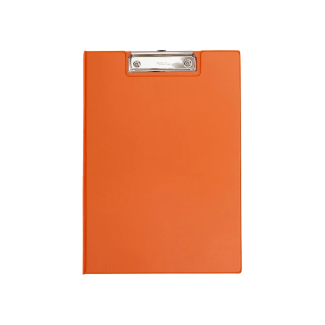 Klembordmap MAUL A4 staand met penlus PVC neon oranje