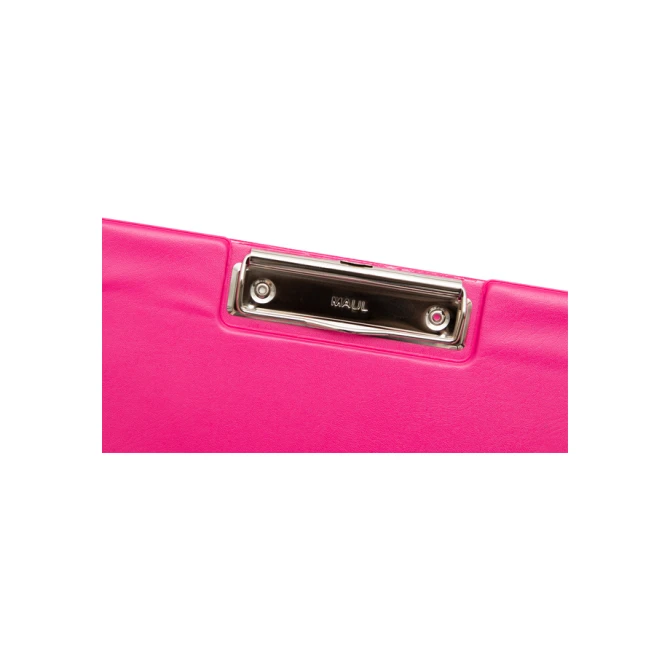 Klembordmap MAUL A4 staand met penlus PVC neon roze