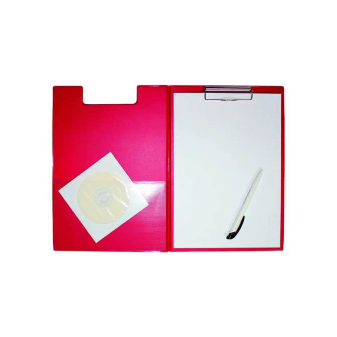 Klembordmap MAUL A4 staand PVC met penlus rood