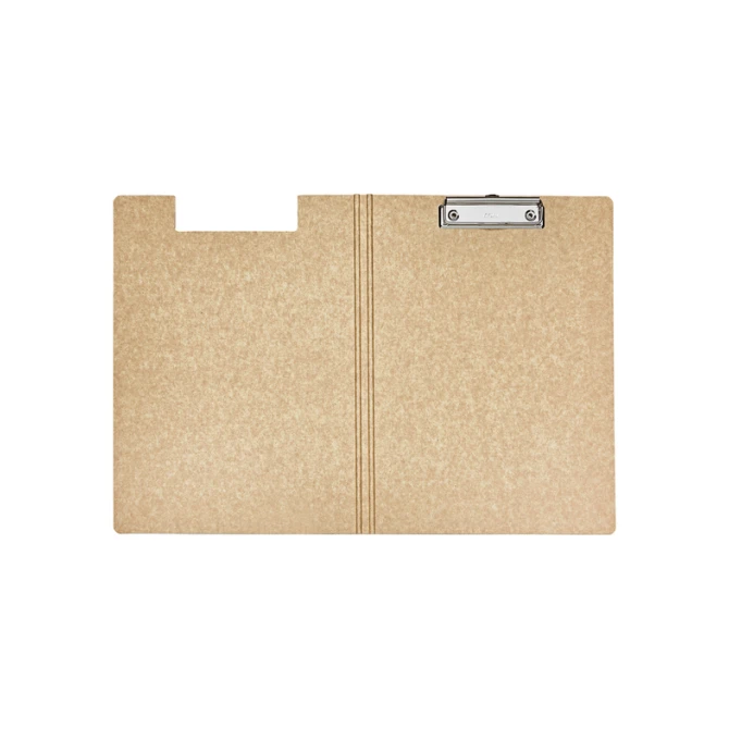 Klembordmap MAULbalance A4 staand sterk 3mm karton met houtstructuur