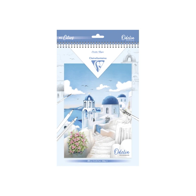 Kleurboek Clairefontaine Odelia A4 Steden