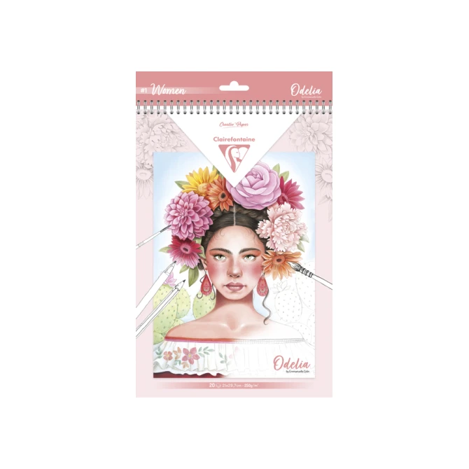 Kleurboek Clairefontaine Odelia A4 Vrouwen