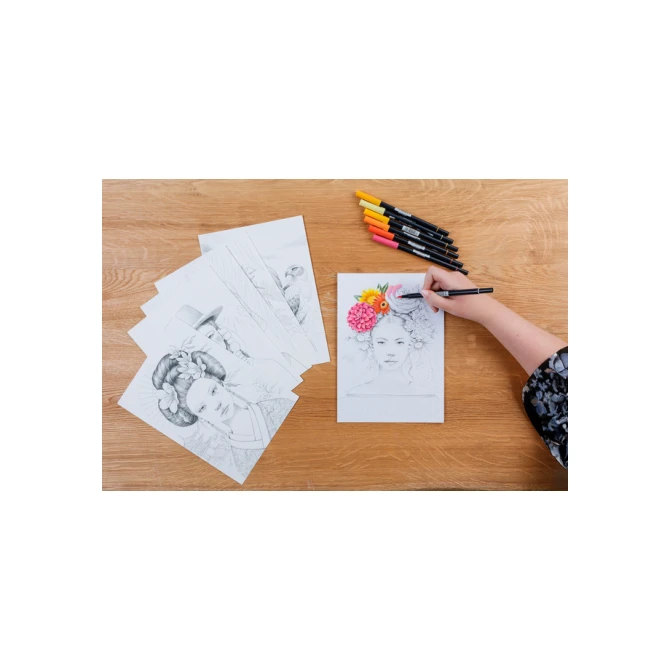 Kleurboek Clairefontaine Odelia A4 Vrouwen