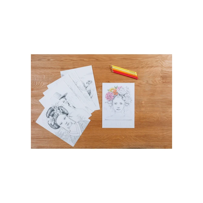 Kleurboek Clairefontaine Odelia A4 Vrouwen