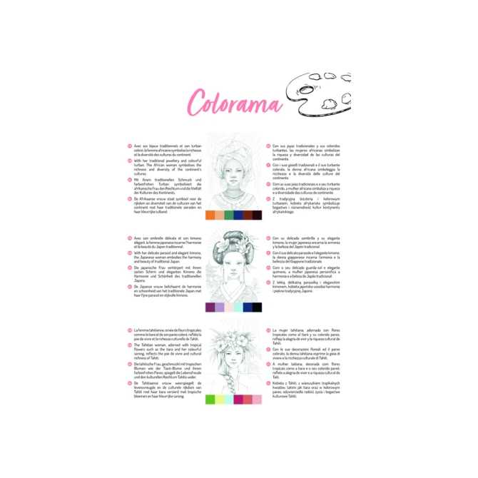 Kleurboek Clairefontaine Odelia A4 Vrouwen