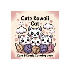 Kleurboek Cute Kawaii Cat