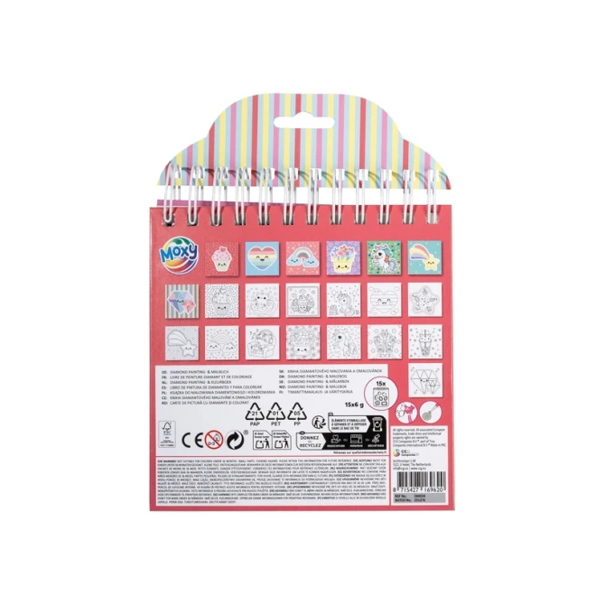 Kleurboek Moxy Diamondpainting 16x16cm