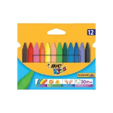 Kleurkrijt BicKids 857 Plastidecor triangel assorti etui à 12st Kleurkrijt BicKids 857 Plastidecor triangel assorti etui à 12st